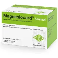 Magnesiocard 5 mmol Plv.z.Her.e.Lsg.z.Einnehmen 50 St Pulver zur Herstellung einer Lösung zum Einnehmen