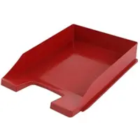 Proregal Stapelbare Briefablage Aus Kunststoff HxBxT 6,5 x 25,5 x 34,8 cm Bis DIN A4-Format 10 Stück Rot