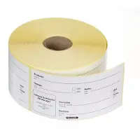 Hendi 500x Lebensmittelrotations-Etiketten,mehrfach verwendbar,leicht entfernbar,Weiß,100x50mm