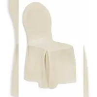 Aurora Stuhlhusse „Lyon“, mit Schleife, creme