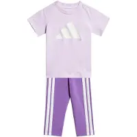Adidas Trainingsanzug SPORTSWEAR "ESSENTIALS SET", Kinder, Gr. 62, lila (ice lavender, weiß), Obermaterial: 100% Baumwolle, Sportanzüge Trainingsanzug, für Babys, 2-teiliges Set