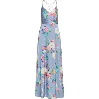 Vera Mont Abendkleid mit V-Ausschnitt in Blue/Rosé | Gr.: 42