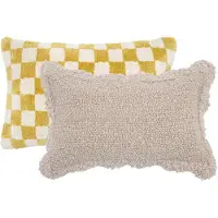 Fonq Teddies Zierkissen - Ocker (2er Set)