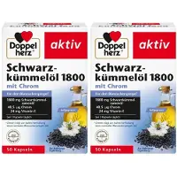 Doppelherz Schwarzkümmelöl 1800 Kapseln 2x 2x50 St
