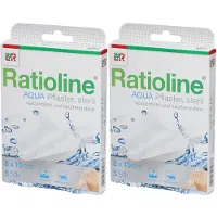 Ratioline aqua Duschpflaster Plus 8x10 cm steril 2x 2x5 St Pflaster