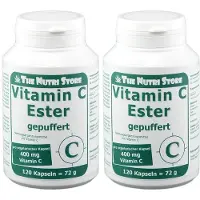 The Nutri Store Vitamin C Ester 400 mg gepuffert vegetarische Kps. 2x 2x120 St Kapseln