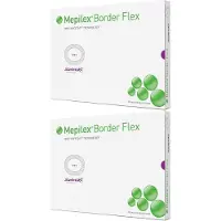Mölnlycke Mepilex Border Flex Schaumverb.haft.7,8x10 cm oval 2x 2x5 St Verband