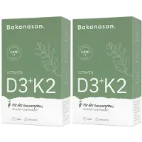 Bakanasan Vitamin D3+K2 Kapseln 2x 2x60 St