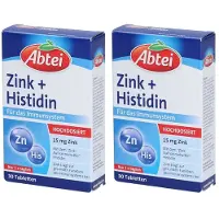 Abtei Zink+Histidin Tabletten Titandioxidfrei 2x 2x30 St