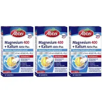 Abtei Magnesium 400+Kalium Tabletten 3x 3x30 St