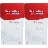 Dräco Dracopor waterproof Wundverband 10x20 cm steril 2x 2x5 St Verband