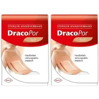 Dräco Dracopor Wundverband 5x7,2 cm steril hautfarben 2x 2x25 St Verband