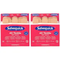 Holthaus Medical Salvequick Pflasterstrips elastisch Refill 6444 2x 2x40 St Pflaster