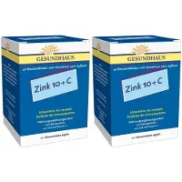 Gesundhaus Zink 10+C Brausetabletten 2x 2x40 St