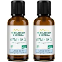 Heidelberger Chlorella GmbH Vitamin D3 ÖL Tropfen zum Einnehmen 2x 2x30 ml
