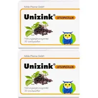 Unizink Lutschpastillen 2x 2x30 St Pastillen