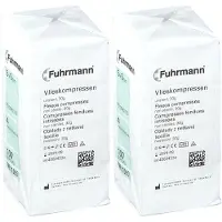 Fuhrmann Vlieskompressen unsteril 5x5 cm 4lagig 2x 2x100 St Kompressen