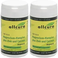 Allcura Magnesium Komplex m.Zink+Calcium Kapseln 2x 2x100 St