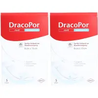 Dräco Dracopor waterproof Wundverband 8x15 cm steril 2x 2x5 St Verband