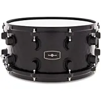 Gear4Music 14" x 65"-Stahl-Snaredrum Schwarz von