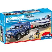 Playmobil 5187 Polizei-Action mit Truck und Speedboat