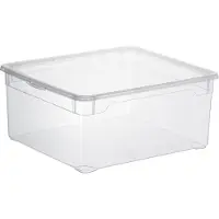 Rotho Box 18 l CLEAR, Farbe:Transparent