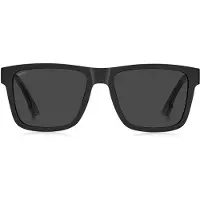 BOSS Mattschwarze Sonnenbrille mit Logo-Einsatz Grösse ONESI