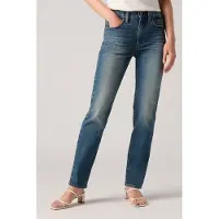 Levi's 724 High Rise Straight Jeans Dark Indigo Größe: W25L28 | Straight Jeans Outlet | Damen | Blau
