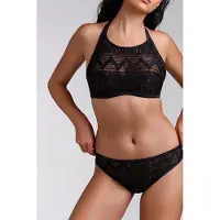 Marlies Dekkers Dolce Vita Black And Sand Push Up Bikini Top Größe: 70C | Bikinis Outlet | Damen | Schwarz