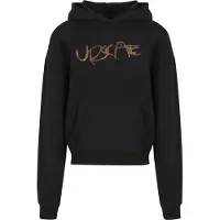 Mister tee lässiger Herren Hoodie Rippbündchen Kapuze mit Baumwolle Schwarz