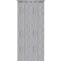 Arsvita Fadenvorhang Metall-Optik Fadengardine Lurex Universalband 140x250 cm (140x250 cm/ silber)