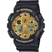 Casio GA-100GGB-1A9ER G-Shock Classic Herrenuhr Schwarz/Goldfarben