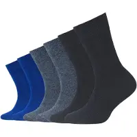 Camano Socken "ca-soft" 6 Paar, mit Komfortbund und gepolsterten Zehen-/Fersenbereich