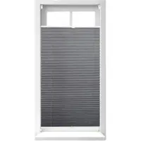 Relaxdays 2x Plissee Rollo grau bohrfrei 60x130cm Grau