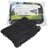 Relaxdays 8 x Anhängernetz 2x3m dehnbar Schwarz