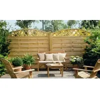Meingartenversand.de Sichtschutzzaun 60 x 180 cm – Sichtschutz aus druckimprägniertem Kieferholz – massiver Holz-Zaun in Flechtoptik – idealer Zaun für Garten & Terrasse