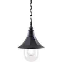 Elstead Lighting Elstead Shannon Außen-Hängeleuchte E27 Schwarzes Polykarbonat IP44 Anti-Meerwasser