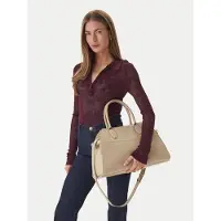 GUESS Umhängetasche Yulia Small Satchel Sand
