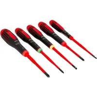 Bahco Ergo 1000V slimblade skruetr?kkers?t med 5 dele. LK, PH og Torx 10
