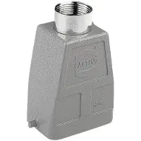 Harting Han 6B Tüllengehäuse hoch, 1xM25 gerader Kabelabgang, für 1 Bügel (am Unterteil) Verschraubung M25 Klemmbereich