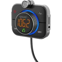 Savio TR-14 Transmiter FM z Bluetooth i ładowarką PD, Analog & Digital, FM, 87,6 - 107,9 MHz, Bluetooth/USB, Micro-USB A, USB Typ-C, MicroSD (TransFlash)