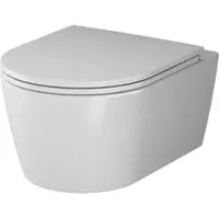 Am.pm Spülrandloses WC Toilette für Gäste-WC Hänge-WC FlashClean aus Keramik Wand-WC CFA1700SC Func Wand-WC mit Softclosing-Sitzabdeckung