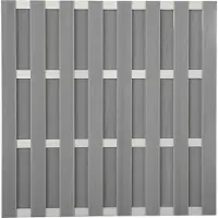 GROEN & JANSSEN Zaun Hauptelement GroJa Merano vormontiert ohne Pfosten 180 x 180 cm grau