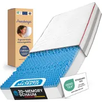Arensberger FLEXX Kaltschaum Matratze 180x200 cm mit 3D Memory Foam - 7 Zonen; 25cm Höhe; H4, H3, H2 Misch-Härtegrad - Wendbare Kaltschaummatratze mit optimaler Druckentlastung