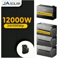 Anker Powerness Balkonkraftwerk mit Speicher,Multisystem SOLIX Solarbank Power Dock mit 3x Solarbank 3 E2700 Pro & 24x 500W Solarmodule (0% MwSt)