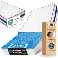 Arensberger RELAXX Gel Matratze 140x200 cm mit 3D Memory Foam - 7 Zonen; 25cm Höhe; H2/H3 - Wendbare Kaltschaummatratze mit optimaler Druckentlastung