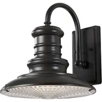 Elstead Lighting Elstead Redding Station Außen-Wandleuchte E27 32cm Restaurierungs-Bronze IP44