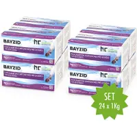Höfer Chemie 24x1 kg BAYZID Flockkartusche für Pools filtert Verunreinigungen raus