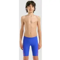 Arena Jammer Jungen Logo Print - Neon Blue-team Orange - 164