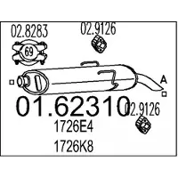 MTS Endschalldämpfer 01.62310